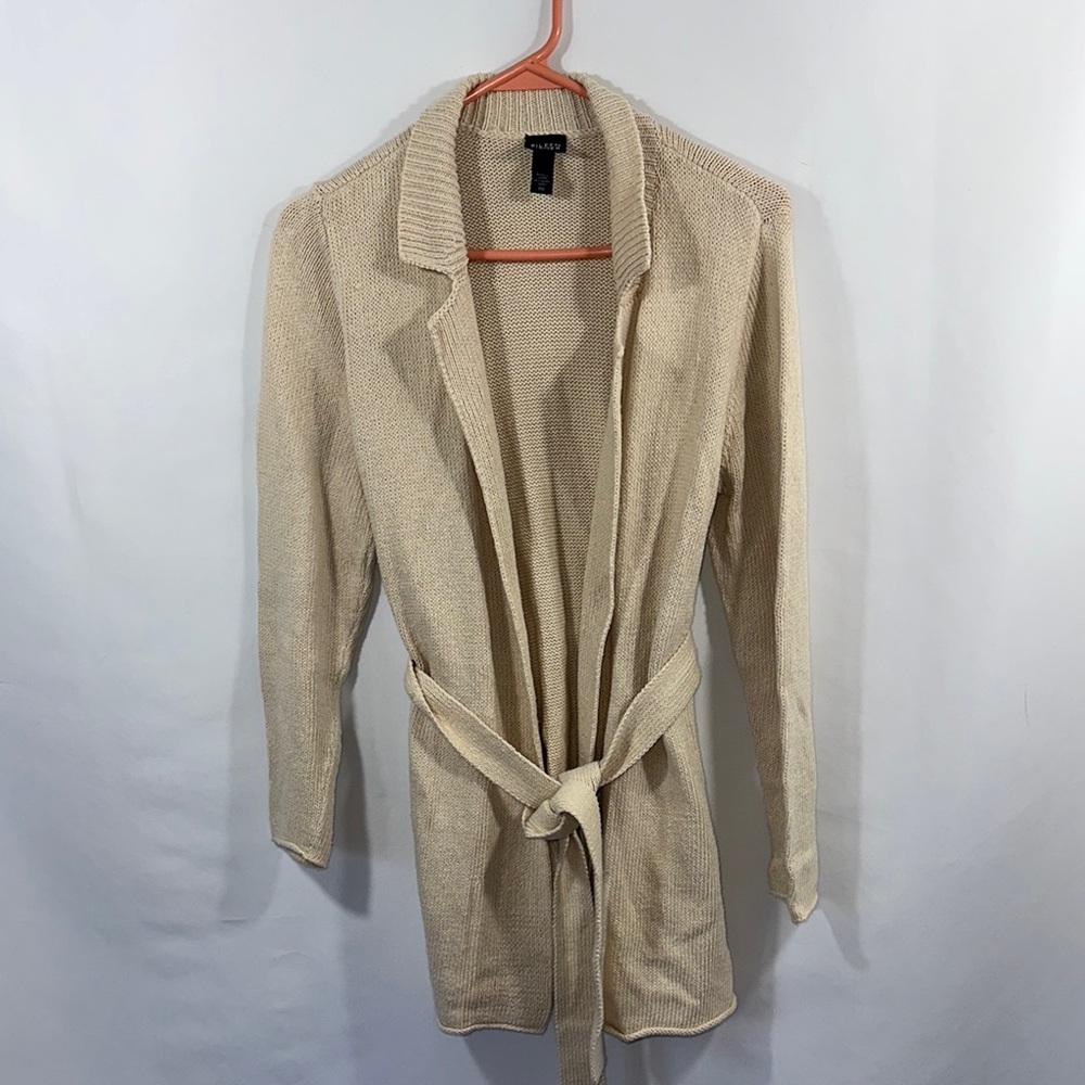 Eileen Fisher Cream Sweater Cardigan PM